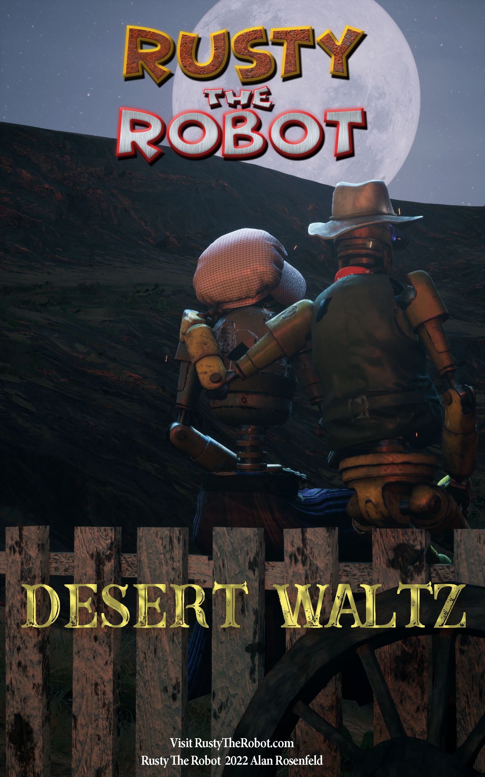 Rusty The Robot in Desert Waltz